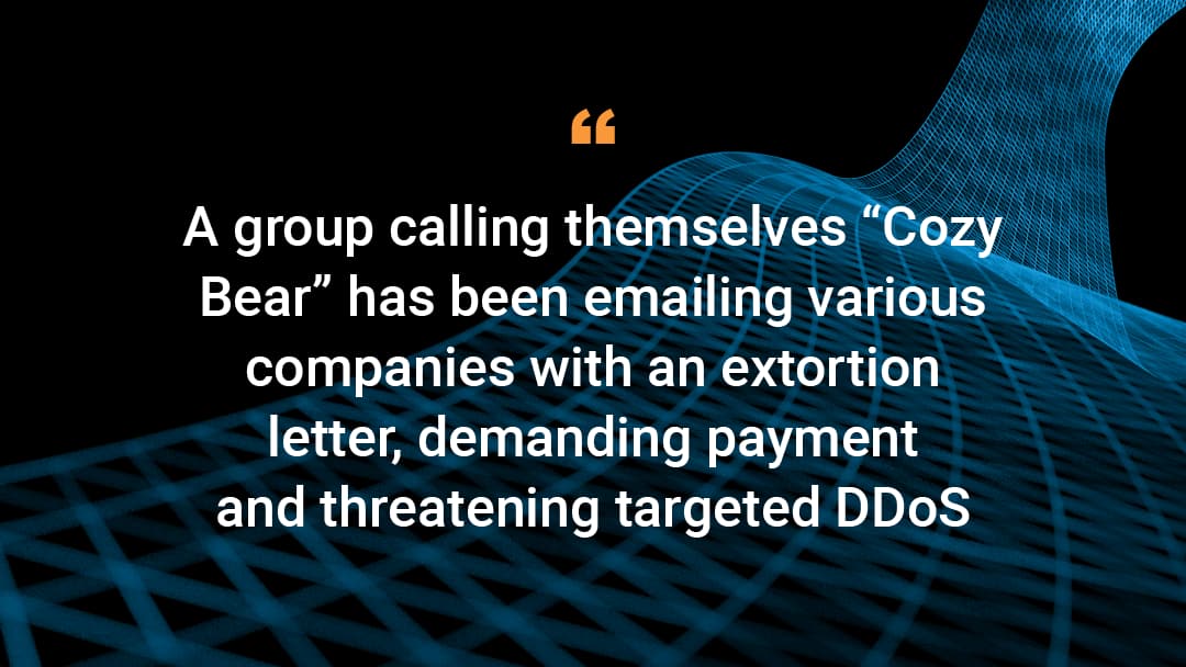 Akamai Blog Fake Cozy Bear Group Making Ddos Extortion Demands Akamai