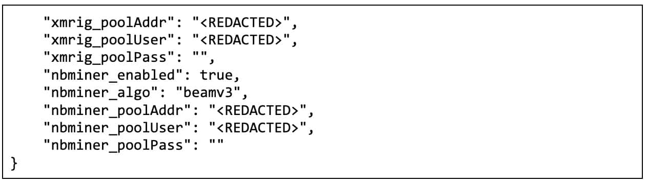 Auf sharerigconfig folgt eine base64-kodierte Zeichenfolge, Teil zwei