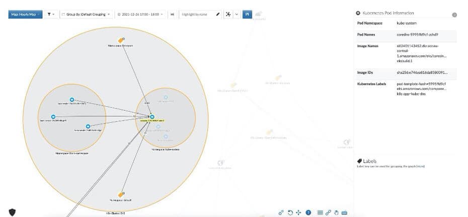 Abb. 4: In der Übersicht werden Pod-Informationen einschließlich Pod-Label und Image-Name angezeigt