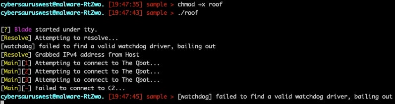 Umgang mit einer Linux-basierten Qbot-Variante