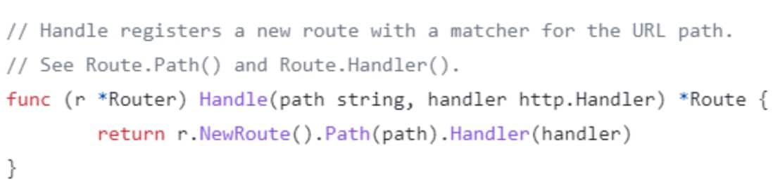 Prototyp im Code von gorilla/mux