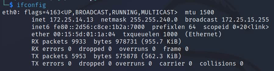 In diesem Beispiel steht unsere IP-Adresse nicht für das Leasing auf unserem Zielserver zur Verfügung. Daher wandeln wir sie manuell in die vom Server angebotene Adresse um (Abbildung 13).