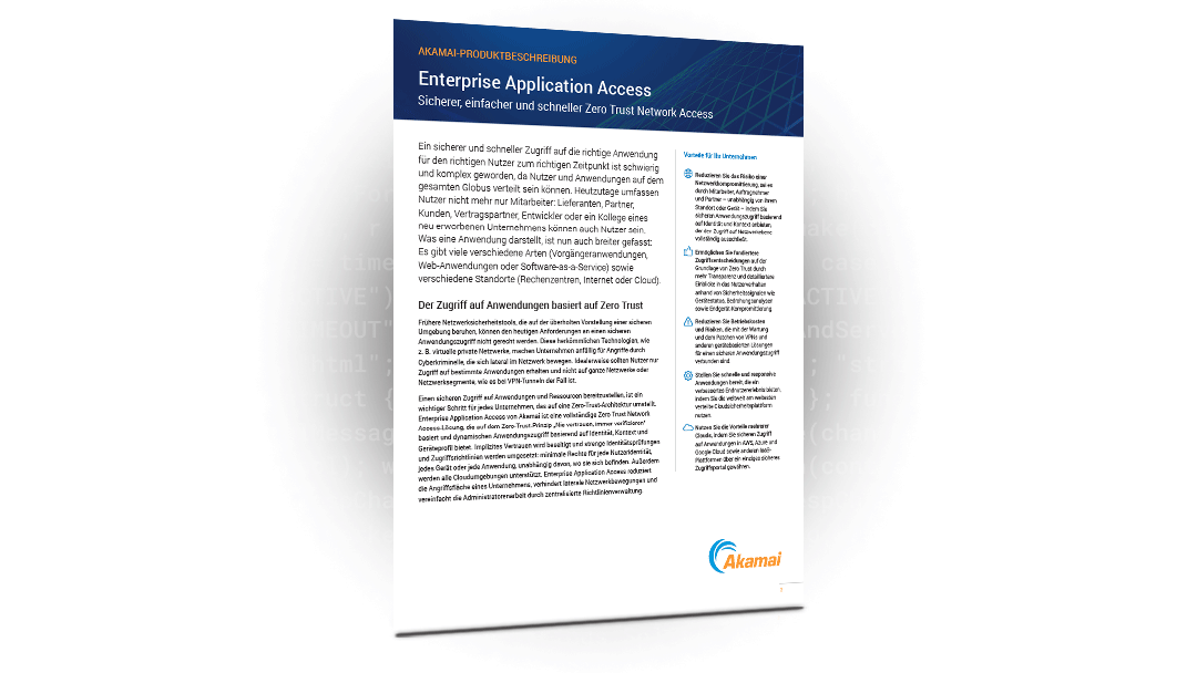 Enterprise Application Access product brief
