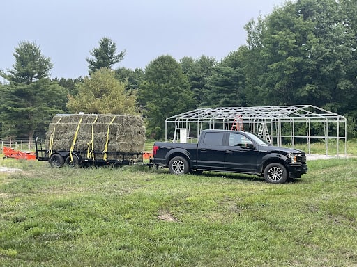 Thirteen loads of hay = 1,200 hay bales = 1 year of horse groceries 