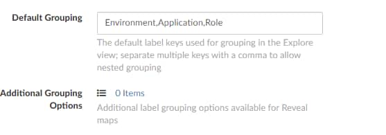 In System Configuration select Reveal and Add any groupings of your choice.