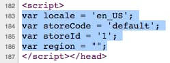 Fig. 5: An example of inline JavaScript code to hash