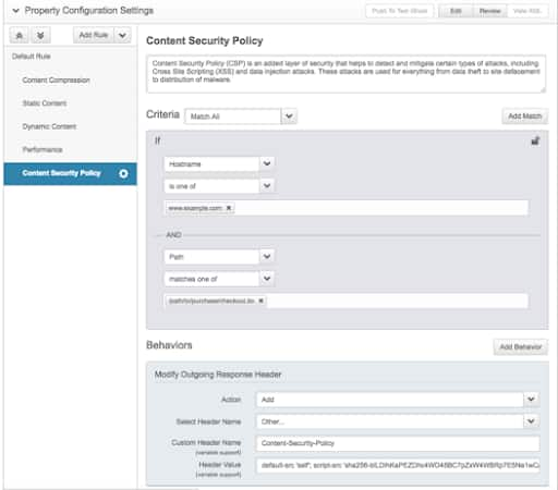 Fig. 7: CSP behavior logic in Property Manager