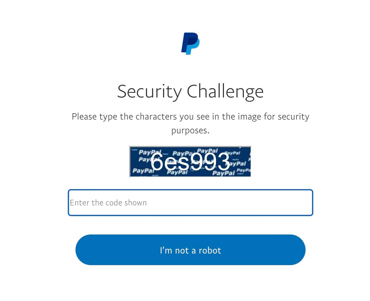 Fig. 5: The captcha challenge