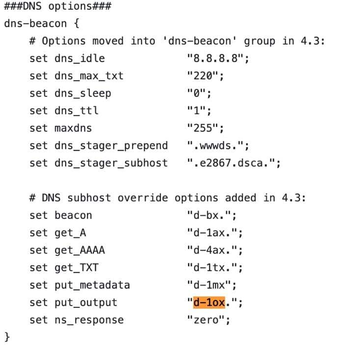 DNS options