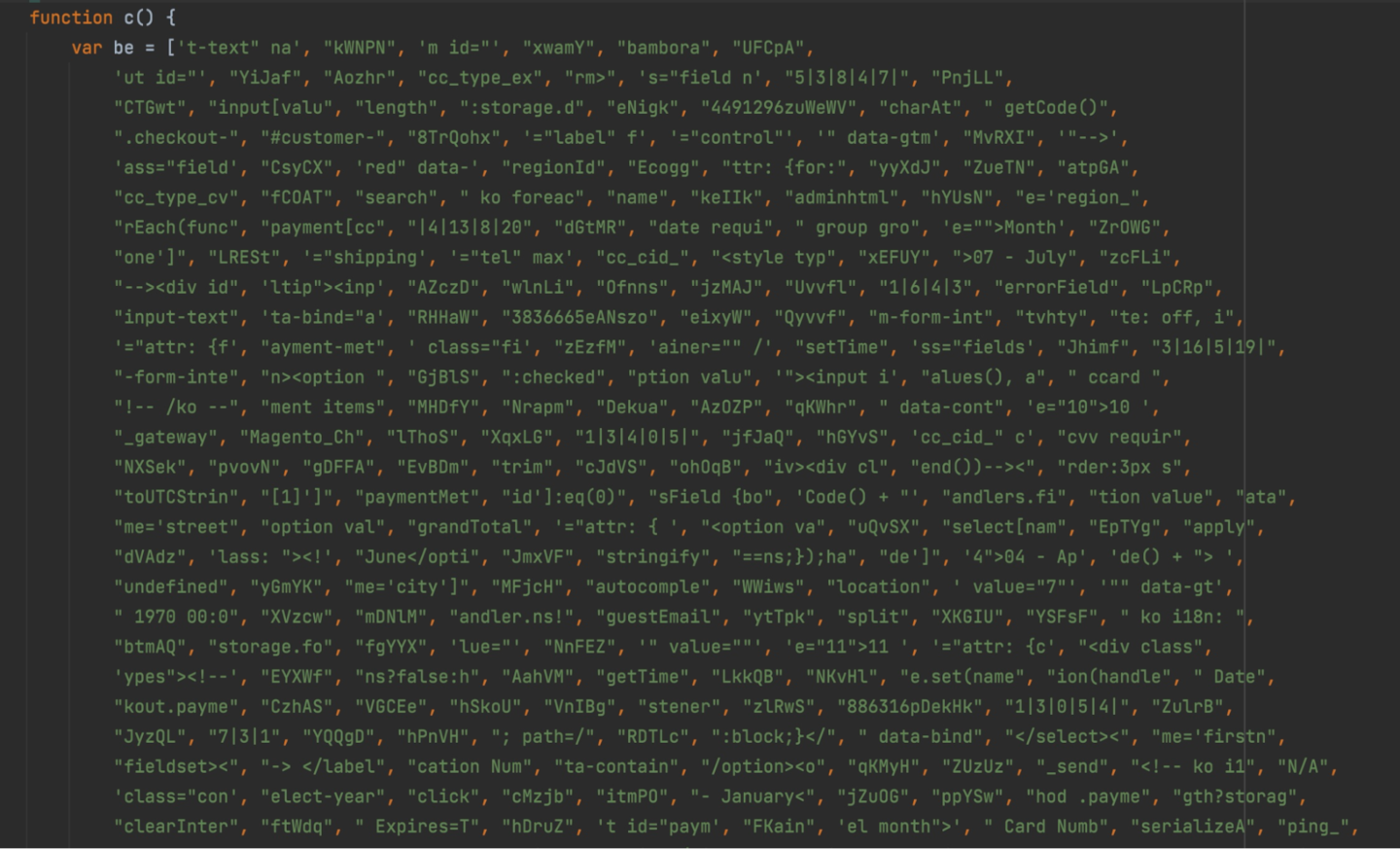 The first part of Figure 6 shows the attack code after deobfuscation.