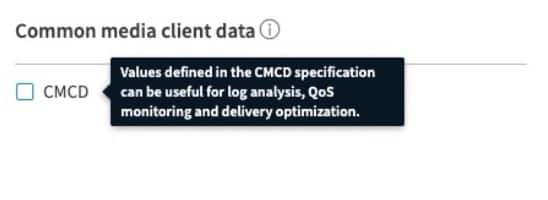 While in this version we used the custom log field to hold our CMCD data; in the next release of DataStream2, the CMCD metrics will be first-class citizens of the selectable log fields, with a UI similar to the one shown here.