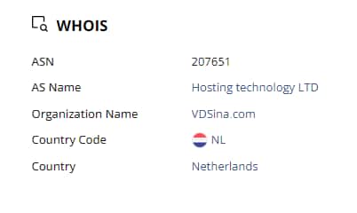 Server xurum.com is physically located in the Netherlands