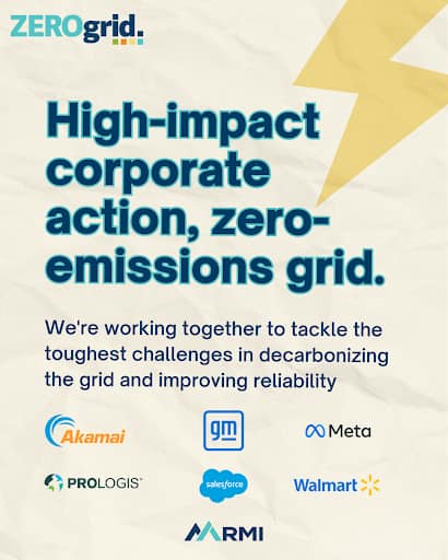 High-impact corporate action, zero-emissions grid.