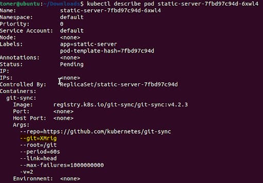 For example, when executing this command on the cryptominer shown in Figure 4, we can see the –git argument that would have raised a red flag upon detection, especially when the value of the argument is not “git” (Figure 6).