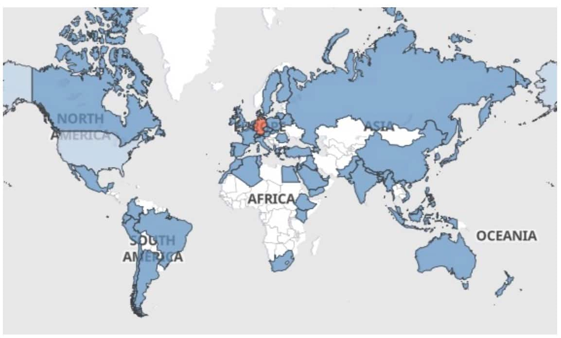 These attempts have been coming from all over the world; most have originated in Germany (Figure 3).