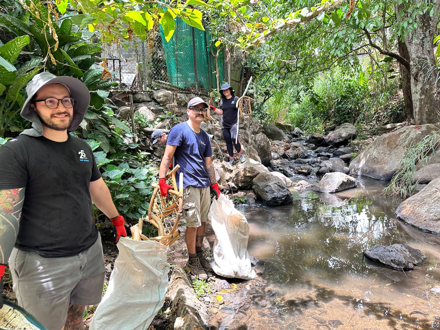 We encountered a wide array of debris, from plastics, cans, and glass bottles to wires and construction materials.