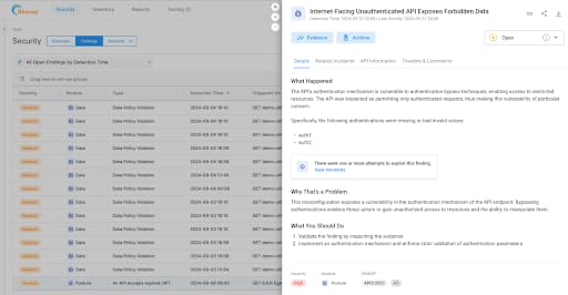 This API Security update lets you correlate existing findings with new incidents