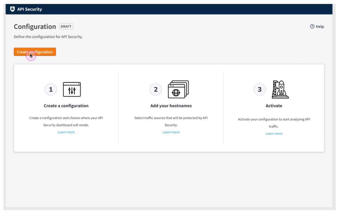 It takes just three easy steps to deploy API Security (Figure 2)