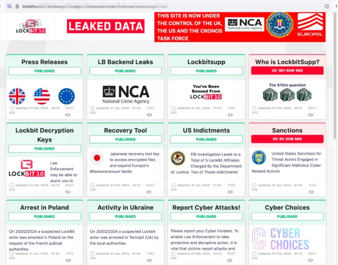 After years of being trolled and outmaneuvered by LockBit and other ransomware gangs, the authorities have finally turned the tables by taking a page out of the LockBit gang's media savviness book with a coordinated media campaign(Figure 5).