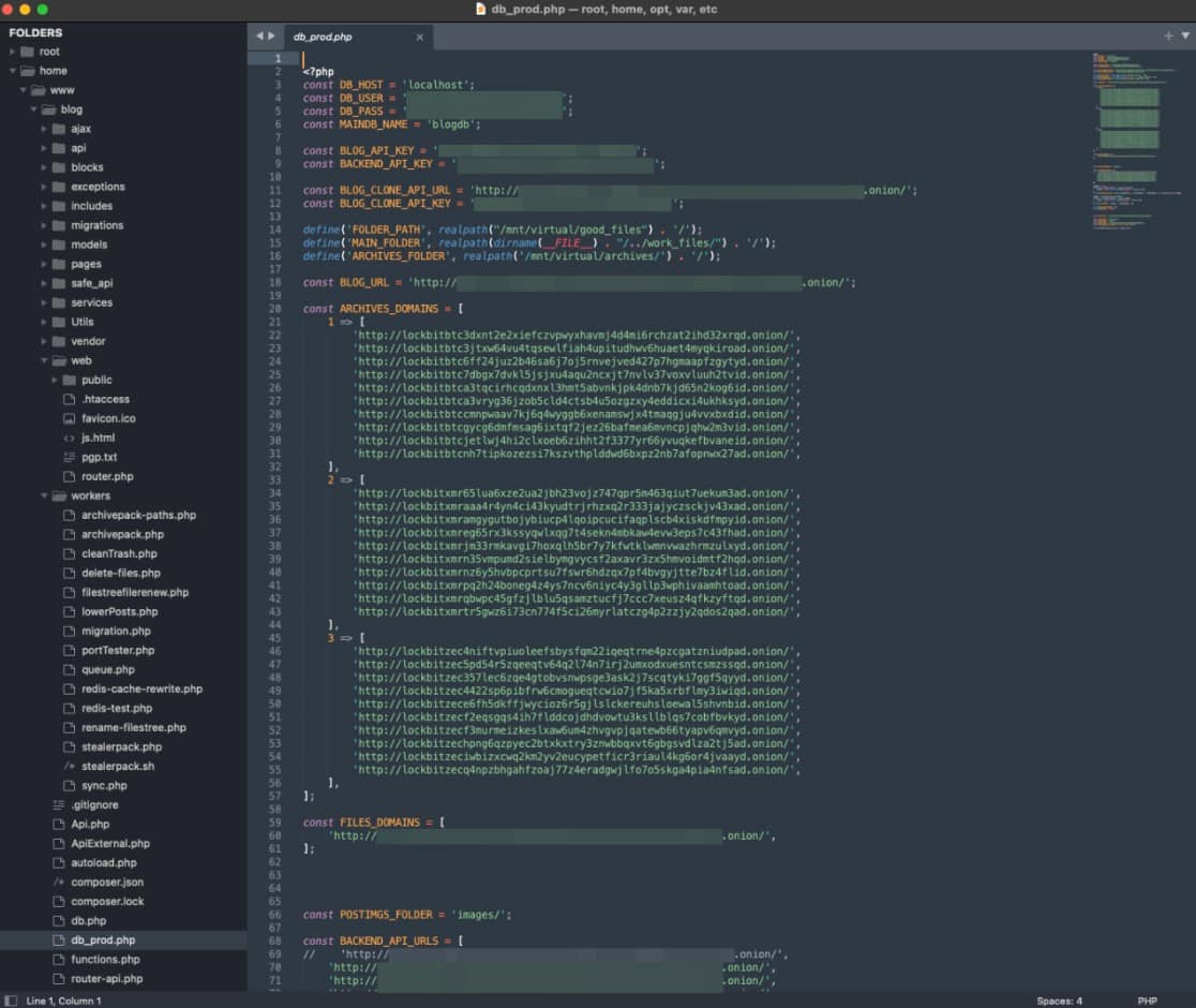 The entire command and control infrastructure of LockBit is now under the control of the authorities (Figure 1).