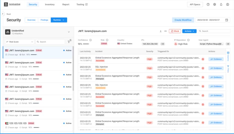 Attacker Page design improvements