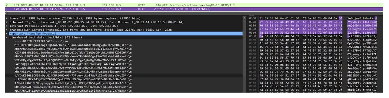 By abusing that, once we authenticate to it, we can request a user certificate, which we can then use by itself to authenticate, without having to go through the trouble of relaying the authentication again (Figure 8).