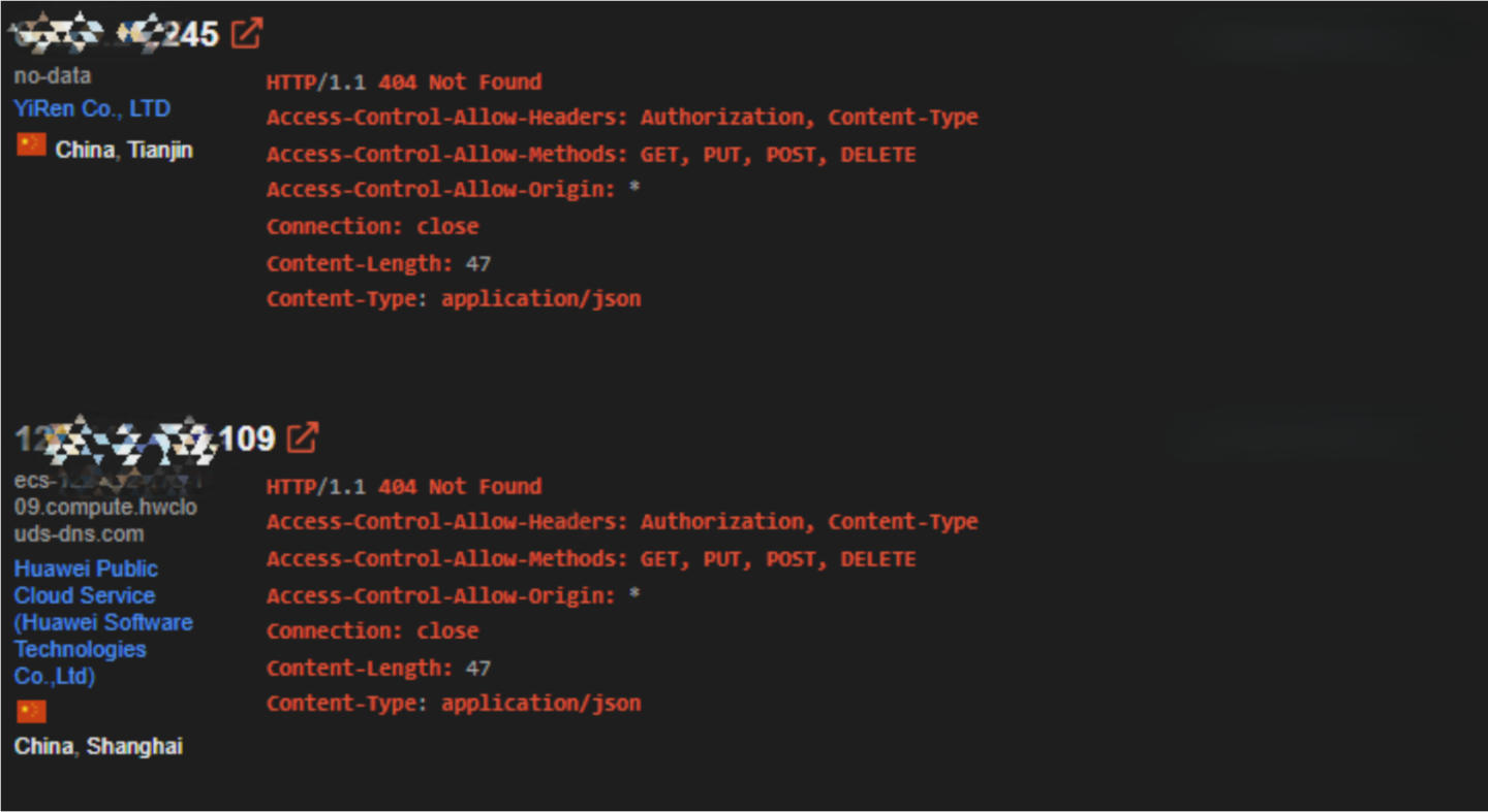 Figure 5 shows the result of a Shodan query used to detect potential victims.