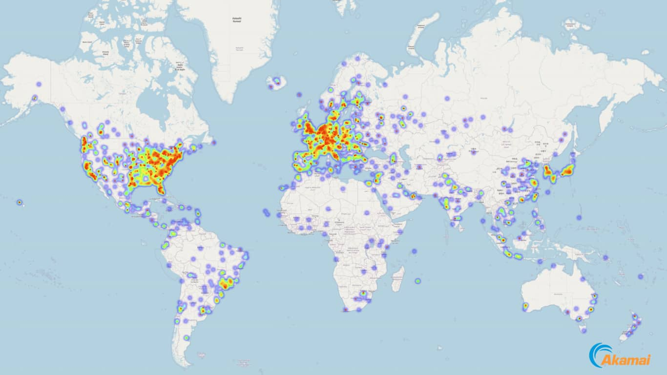 Figure 1 is a visual representation of the Monero mining network, in which the heat map shows the density of nodes by its geographical area. 