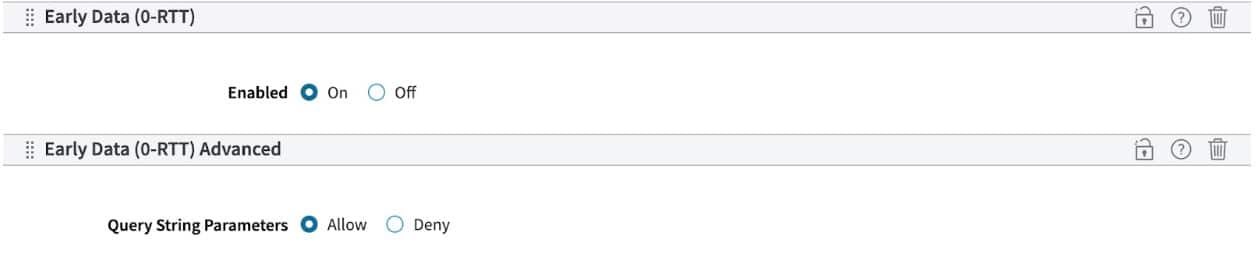 You can easily enable Early Data today by adding the new Early Data (0-RTT) behavior to your property configuration (via Property Manager or our API), which automatically enables the feature for both TCP and QUIC.