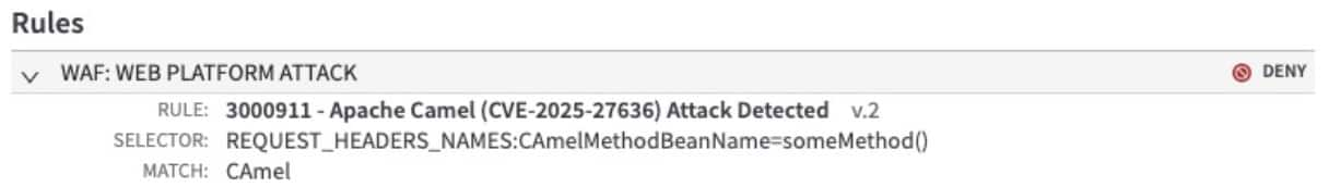 Rapid Rule 3000911 is designed to trigger on headers that would have otherwise evaded Camel’s internal filtering logic (Figure 7).