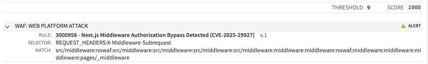 On March 24, 2025, Akamai Threat Research Team also deployed an Adaptive Security Engine Rapid Rule that detects the CVE (Figure 3).