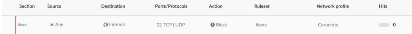 If the ports show no legitimate communication activity, we recommend blocking them to eliminate unnecessary exposure and strengthen the security of administrative systems, as shown in Figure 6.