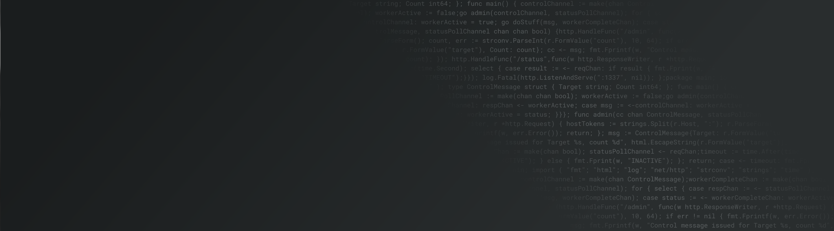 Grey background with code