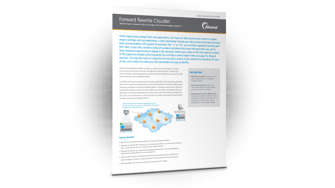 Forward Rewrite Cloudlet Product Brief