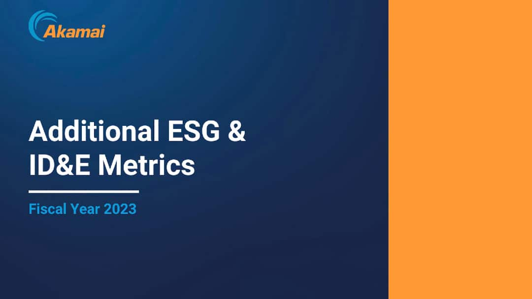 Additional ESG & ID&E Metrics for Fiscal Year 2023