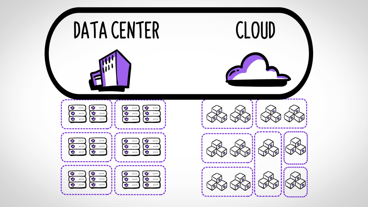 Data Center | Cloud Illustration