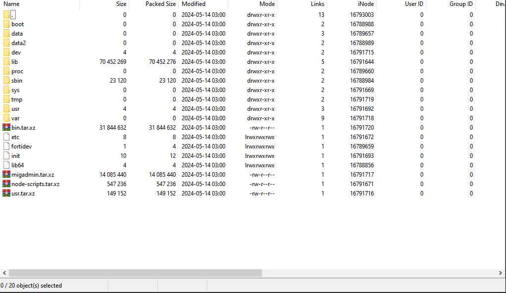 Después de realizar todos los pasos descritos anteriormente, podemos ver los rootfs (Figura 9).