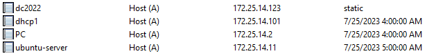 Nous vérifions la zone DNS et voyons que notre écrasement a réussi et que l'enregistrement pointe maintenant vers l'adresse IP qui vient de nous être louée (Figure 17).