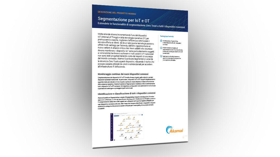 Segmentazione per IoT e OT