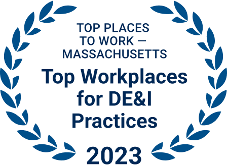 Top places to work – Massachusetts、Top Workplaces for DE&I Practices、2023 年