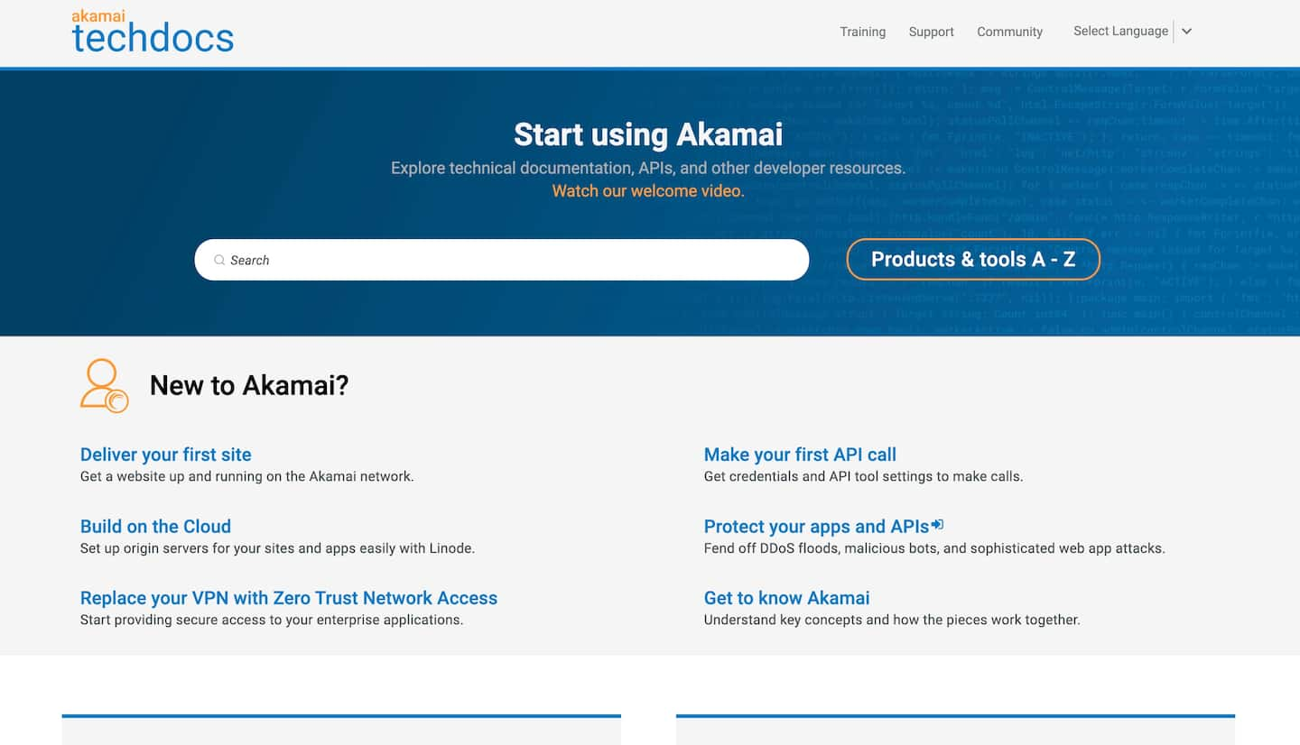 TechDocs da Akamai