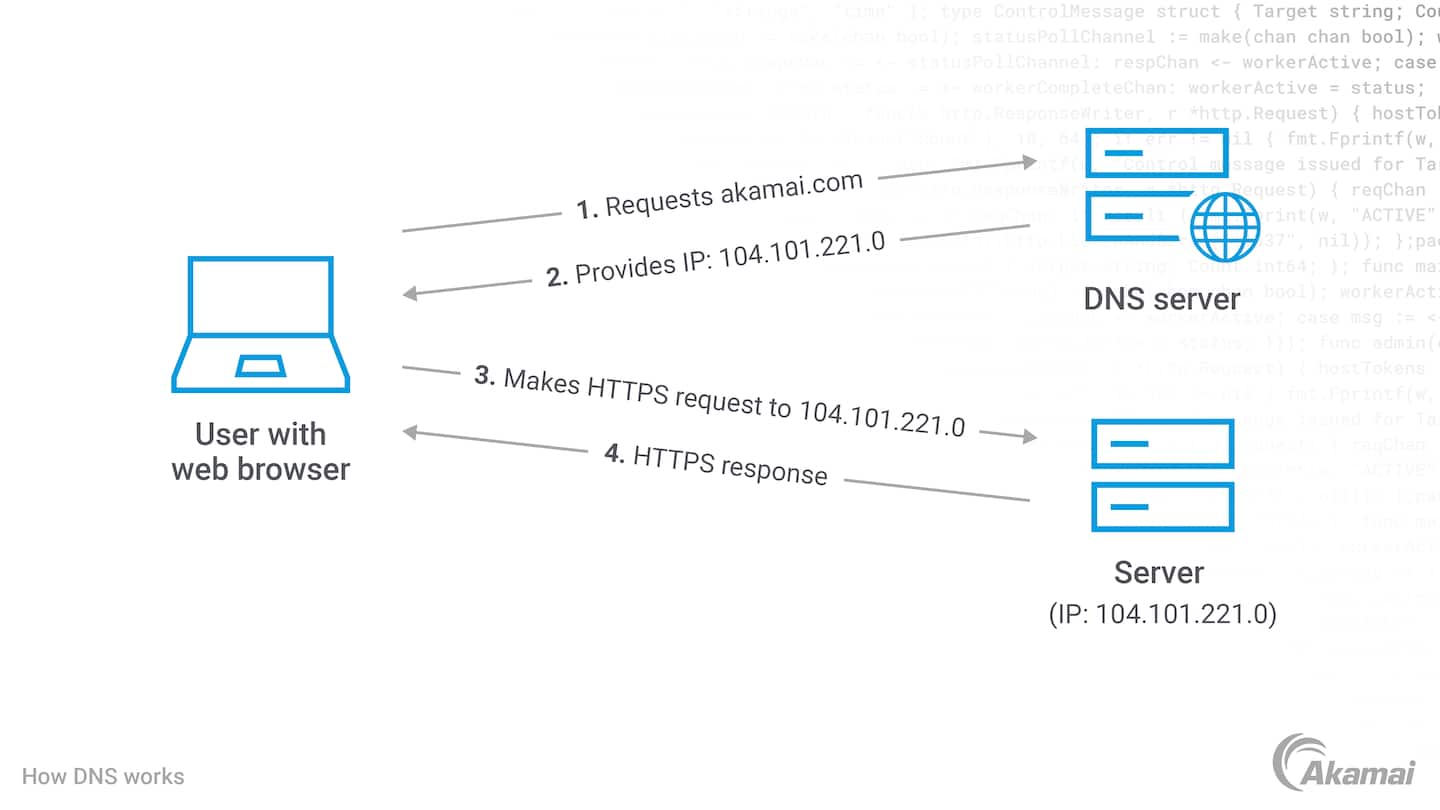 DNS 工作原理示意图